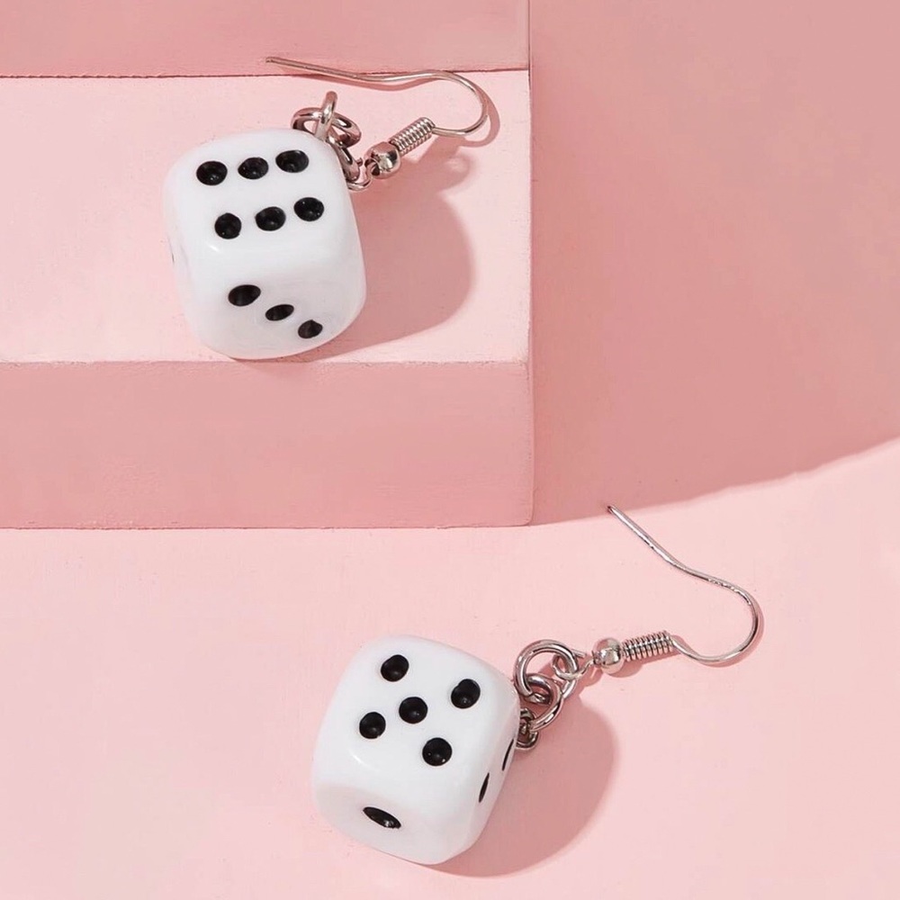 Any 2/$20!  Dice Pair Dangle Earrings - Picture 5 of 8